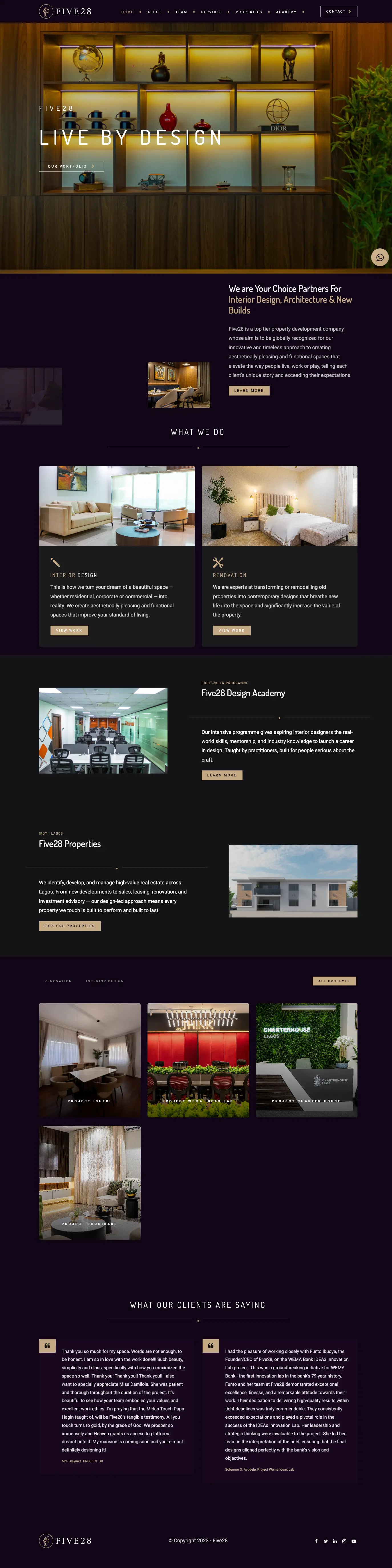 five28.com.ng homepage